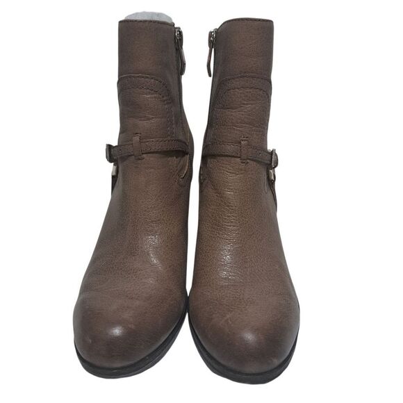 Vince Camuto Gregger Leather Ankle Zip Up Western Boots Preppy Brown/Tan Size 7 - Picture 11 of 17